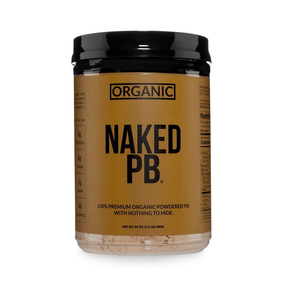 Organic Powdered Peanut Butter from small dairy farms Bulk, Only 1 Ingredient - Roasted Peanuts, Vegan, No Additives, Preservative Free, No Salt, No Sugar - 45 Servings - NAKED PB