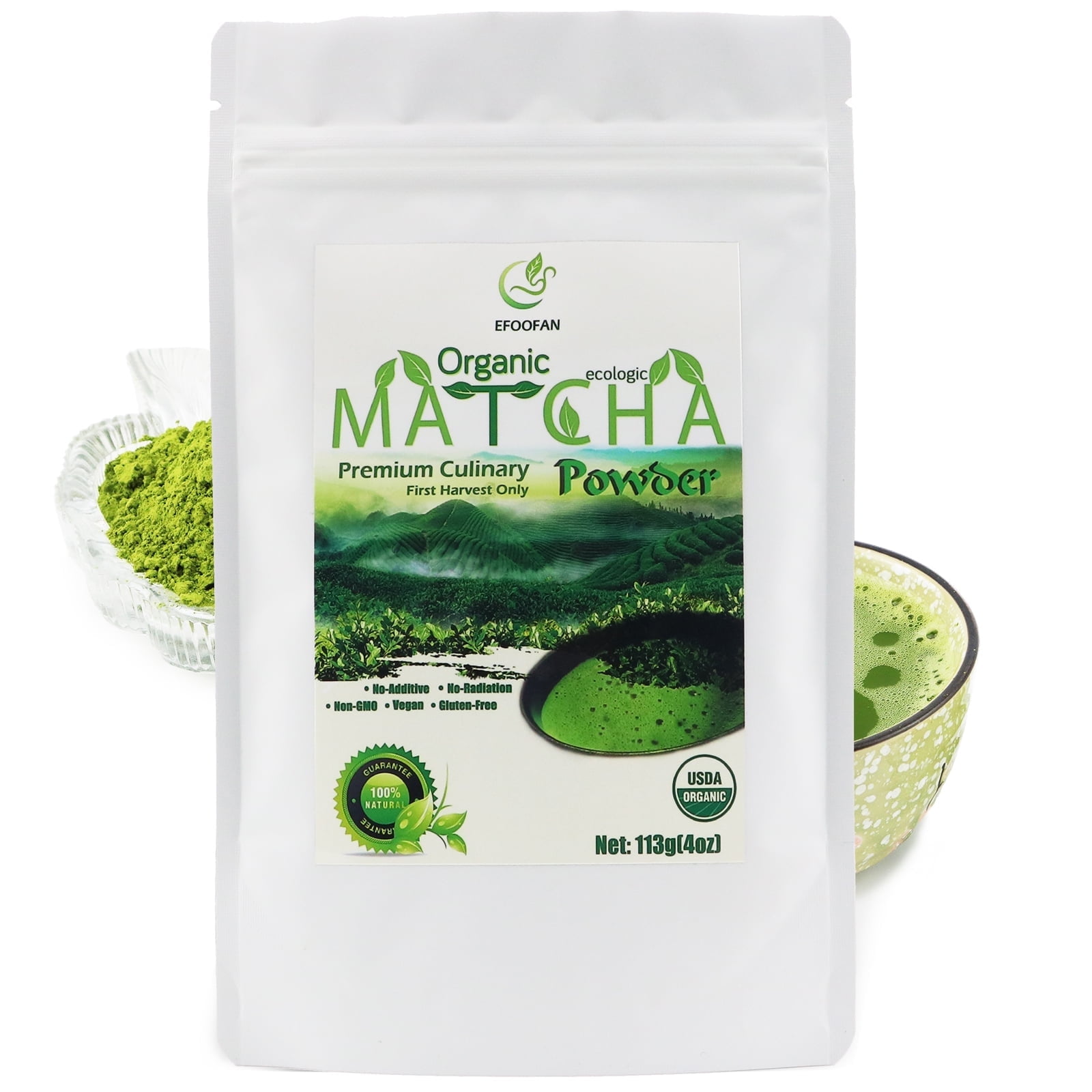 EFOOFAN Organic Matcha Tea Powder, Premium Culinar
