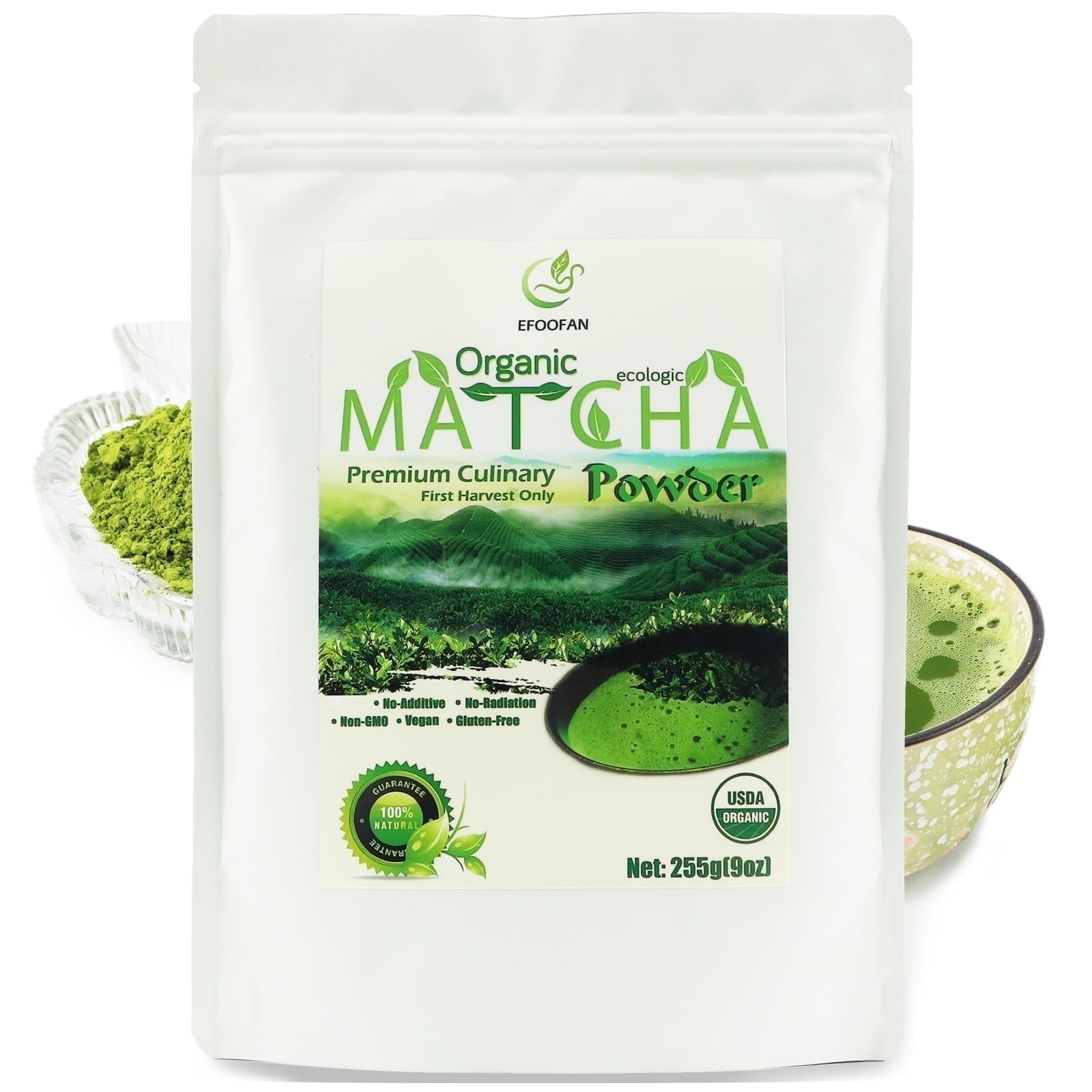Walmart Black Friday Deals 2025 - EFOOFAN Matcha Green Tea Powder 255g First Harvest Culinary Grade Rich in Antioxidants