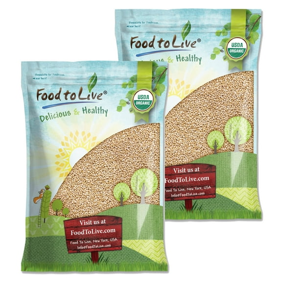 Organic Puffed Quinoa, 3 Pounds – Non-GMO, Vegan, Kosher – by Food to Live