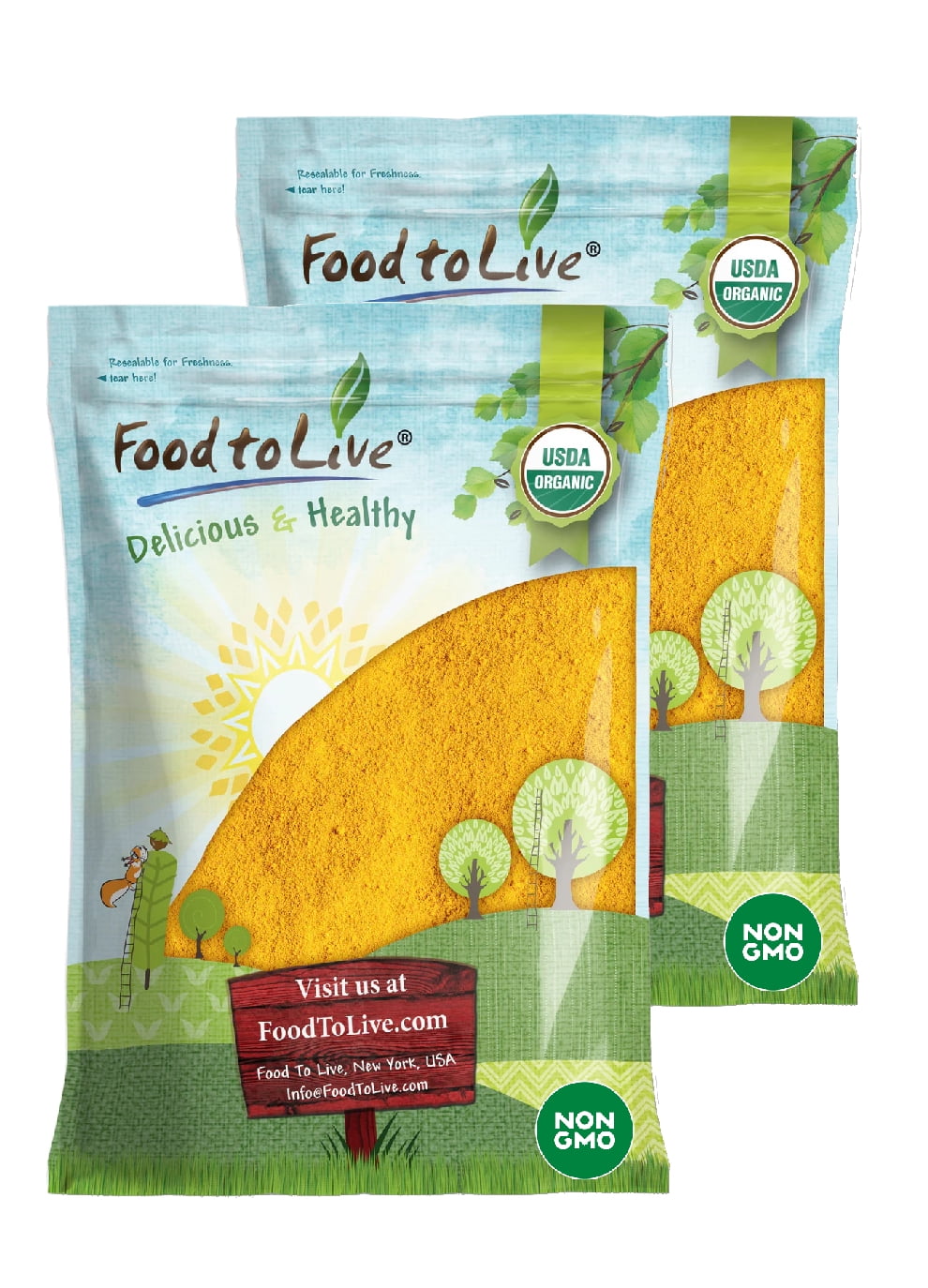 Organic Pumpkin Fruit Powder, 14 Pounds — Non-GMO, Vegan, Raw — by Food to Live