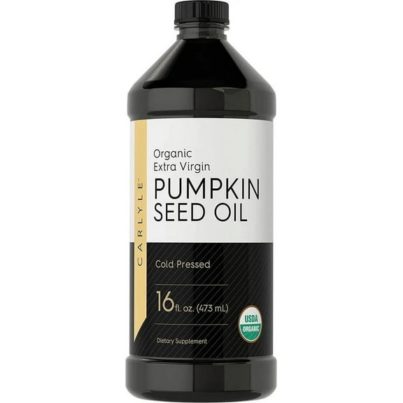 Organic Pumpkin Seed Oil 16oz | Vegetarian Formula for Men and Women | by Carlyle
