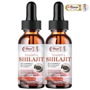 Organic Pure Himalayan Shilajit Resin Liquid Drops for Men & Women, Golden Shilajit Supplement with Fulvic Acid Complex for Energy & Immune Support - Raspberry2 Pack