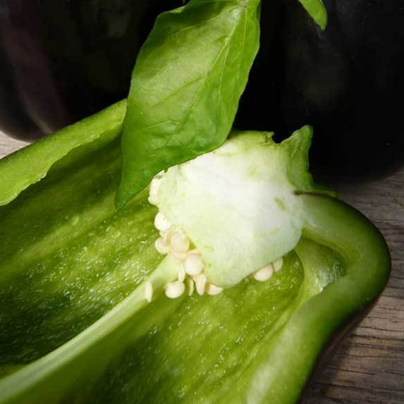 Purple Beauty Bell Pepper - 250 mg ~30 Seeds - Heirloom, Open Pollinated, Non-GMO, Farm & Vegetable Gardening Seeds - Sweet Pepper