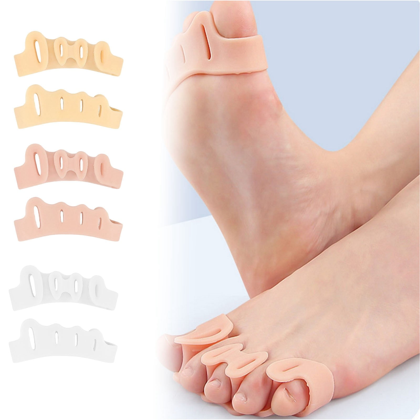 Organic Quality health supplies Effective Silicone Toe Spacers For