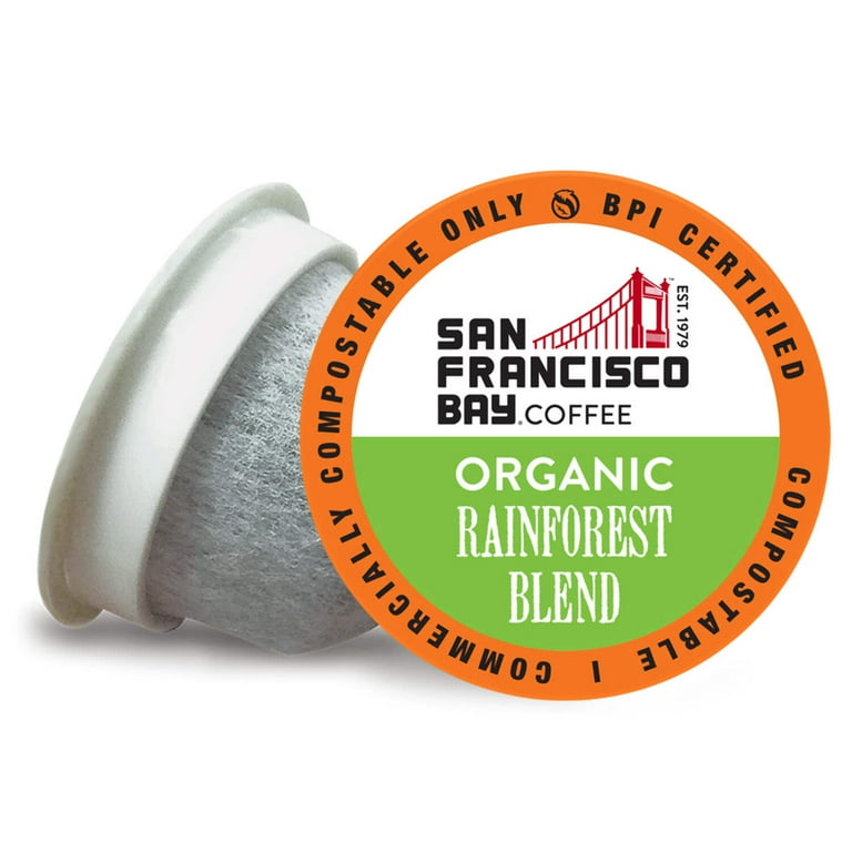 San Francisco Bay OneCup Organic Rainforest Blend 120 Count Single Serve Coffee Compatible with Keurig K Cup Brewers