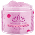 thumbnail image 1 of Organic Raspberry Scrub, Natural Exfoliating Salt Body & Face Scrub, Pure Exfoliator Helps with Moisturizing Skin, Cellulite, Dead Skin Cells, Deep Cleansing, Moisturizes 10 oz, 1 of 7