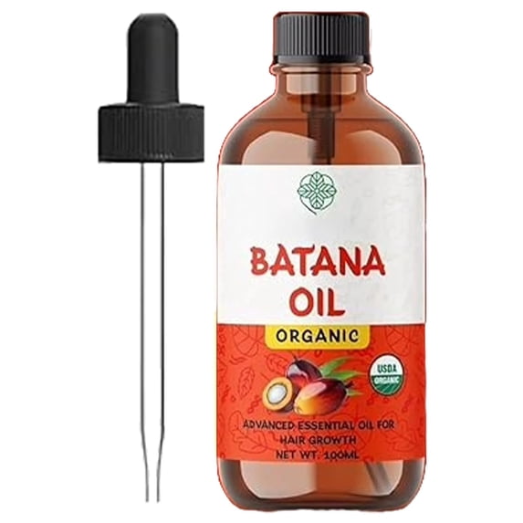 Organic Raw Batana Oil 100ML Premium Hair Growth Oil for Thicker, Stronger Hair - 100% Pure & Natural - Rich in Vitamin E & Omega-3 Dr. Sebi (Honduran Herbalist)