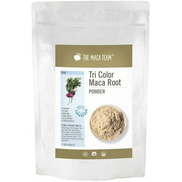 Organic Raw Tri-Color Maca Powder 1 lb