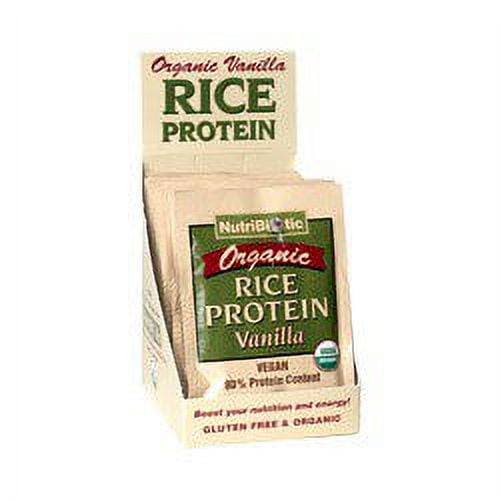 Organic Rice Protein Vanilla Nutribiotic 12 Packet