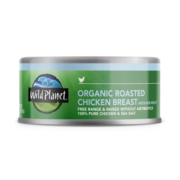 Wild Planet Organic Roasted Chicken Breast with Sea Salt, 5 oz Can