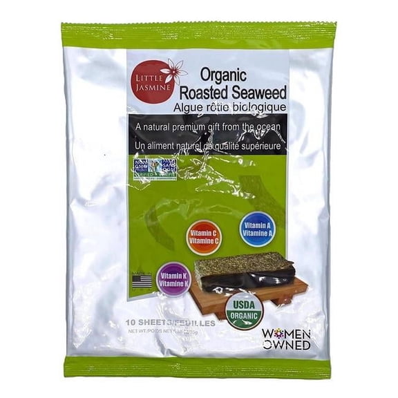 Organic Roasted Seaweed, 10 Piece - Pack of 12