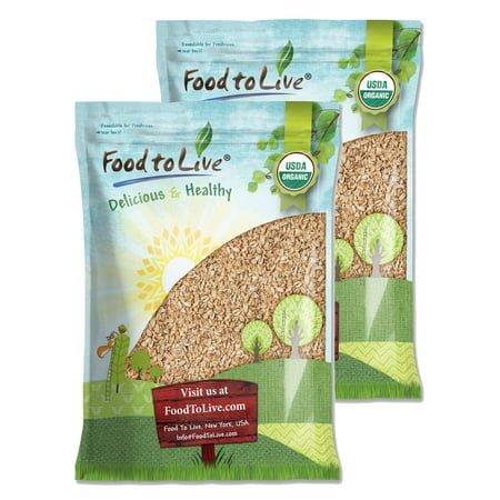 Organic Rolled KAMUT® Khorasan Wheat Flakes, 12 Pounds — Non-GMO, Raw, Vegan, Kosher — by Food to Live