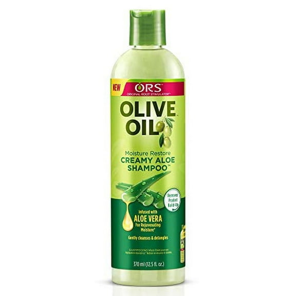 ORS Olive Oil Moisture Restore Creamy Aloe Shampoo, 12.5 Oz.,Pack of 2