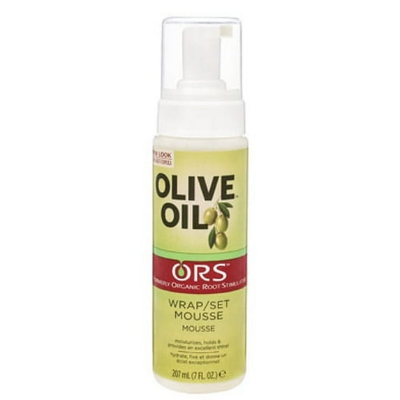 Organic Root Stimulator Olive Oil Wrap/Set Mousse - 7 Oz