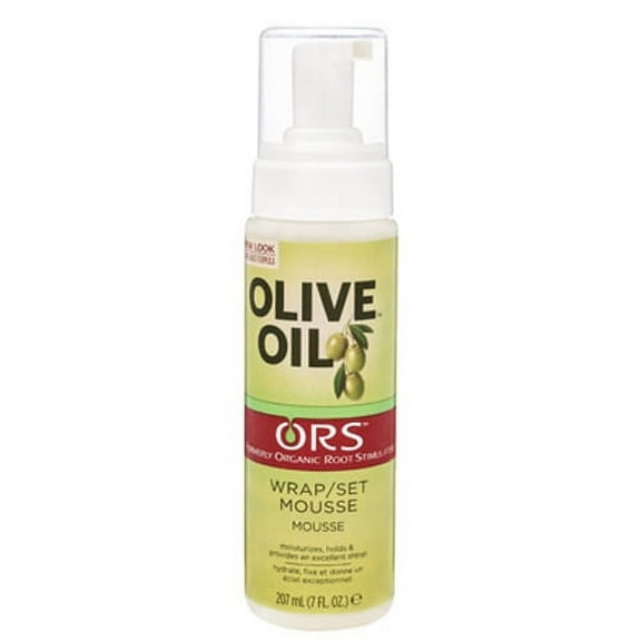 Organic Root Stimulator Olive Oil Wrap/Set Mousse - 7 Oz