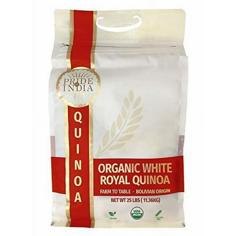 Organic Royal Bolivian White Quinoa - 25 lb Bulk Bags - Bold Organic Royal Bolivian White Quinoa - 25 lb Bulk Bags - Bold