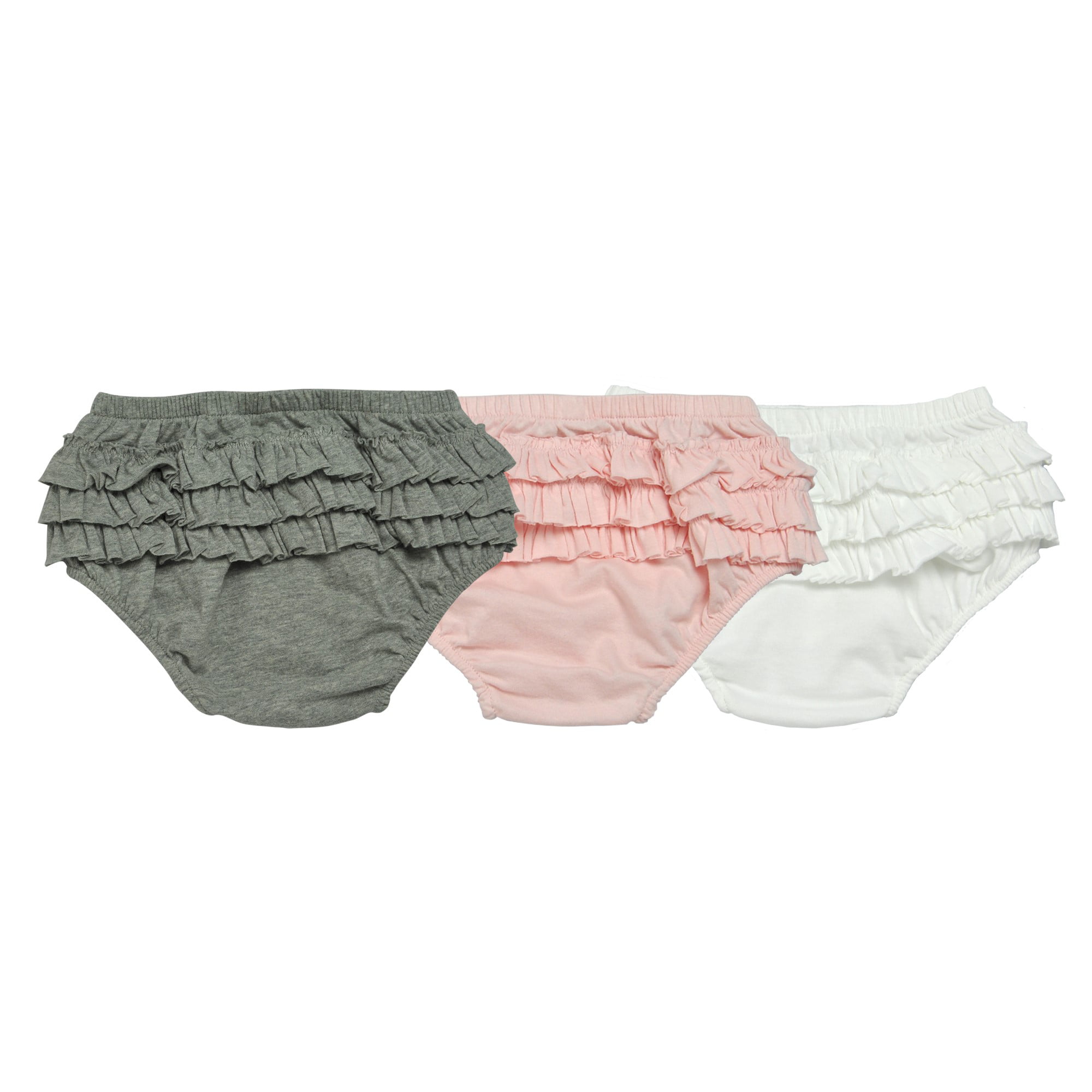Organic Ruffle Diaper Covers, Multi-Colored, 24M, 3 Ct 