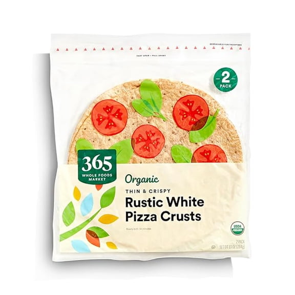 Organic Rustic White Thin & Crispy Pizza Crusts, 2 ct Pack of 1