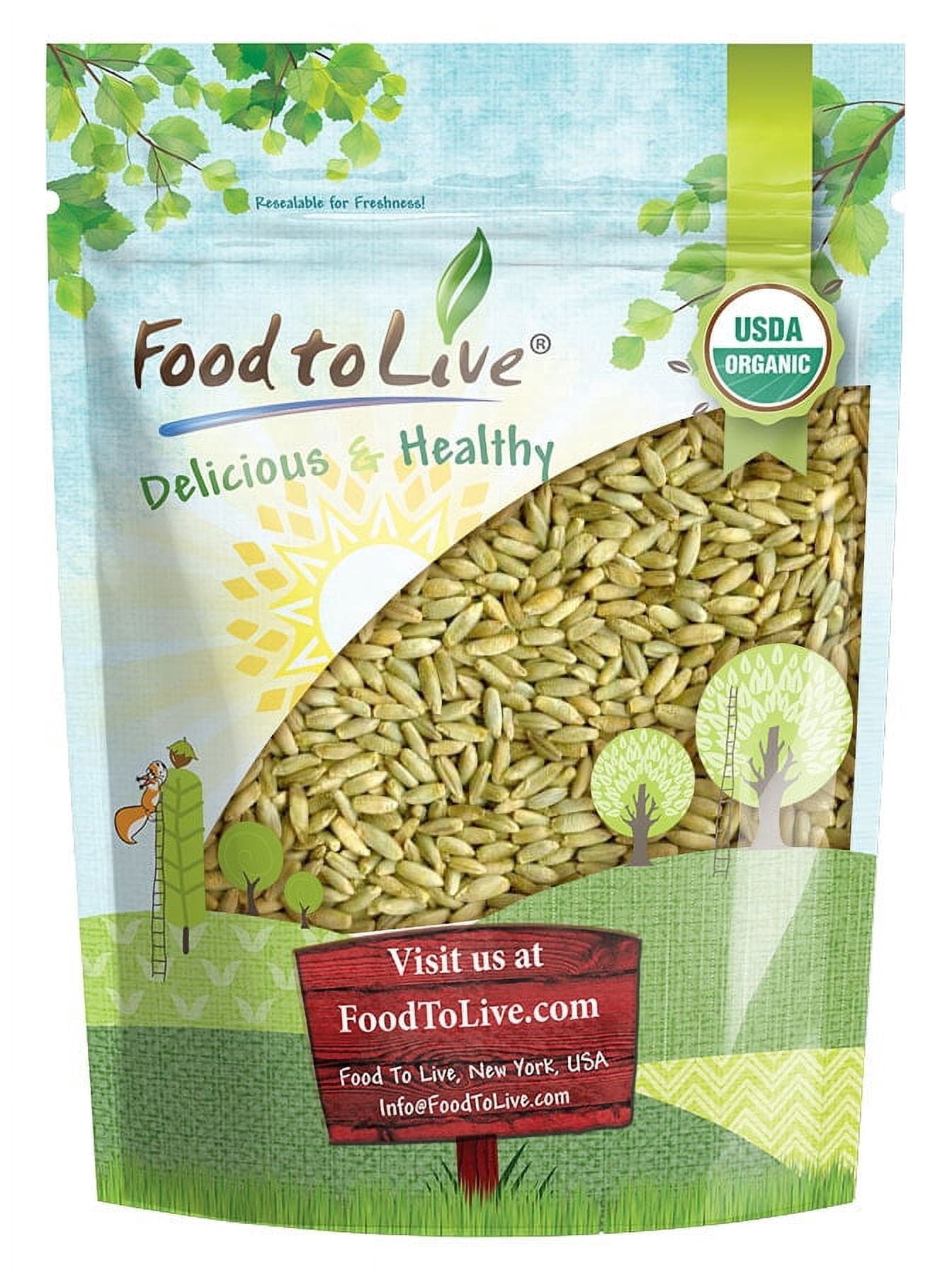 Products With Rye Organic Rye Berries, 1 Pound - Whole Wheat Grain, Non-GMO, Kosher, Raw ...