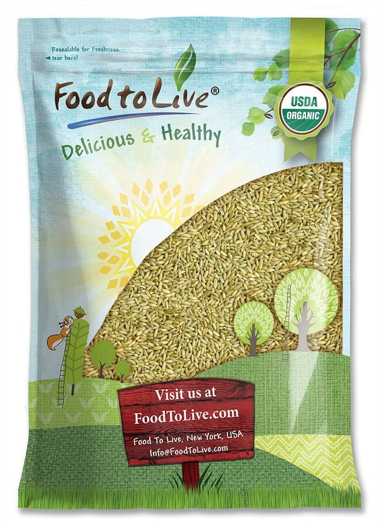 Products With Rye Organic Rye Berries, 5 Pounds - Whole Wheat Grain, Non-GMO, Kosher, Raw ...