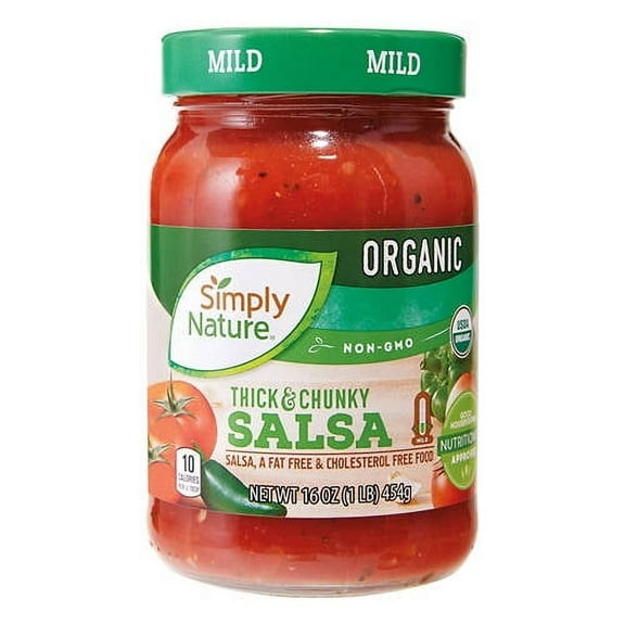 Simply Nature Mild Organic Tomato Salsa, 16 oz - Pack of 3