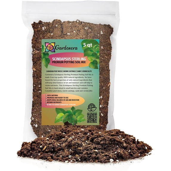 Lab Solution Mixer 🌿 Organic Scindapsus Sterling Plant Soil Mix by Gardenera Labs ...