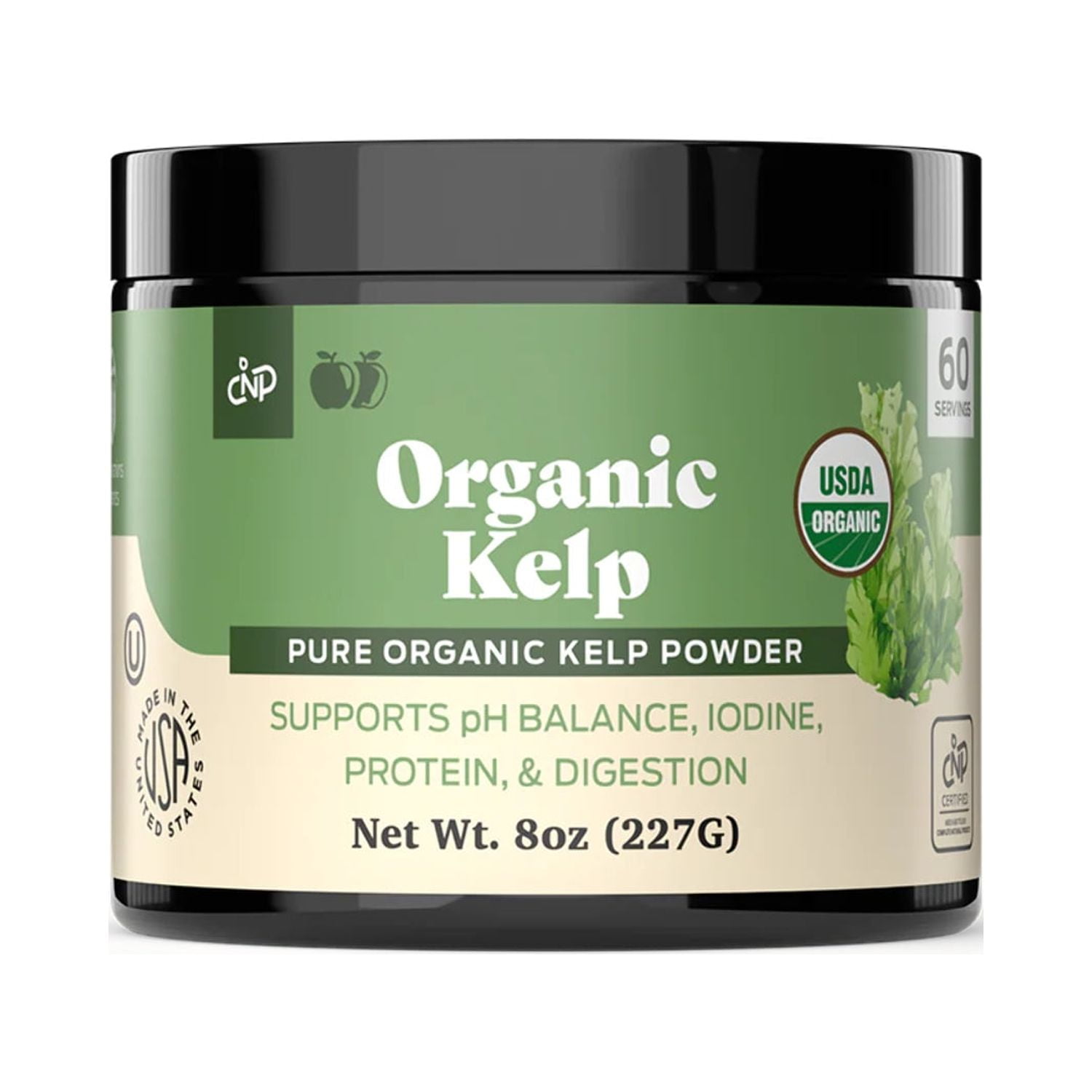 Organic Sea Kelp Powder Supplement Bulk Raw Kelp & Dry Seaweed Powder 8oz 75 Serving Thyroid