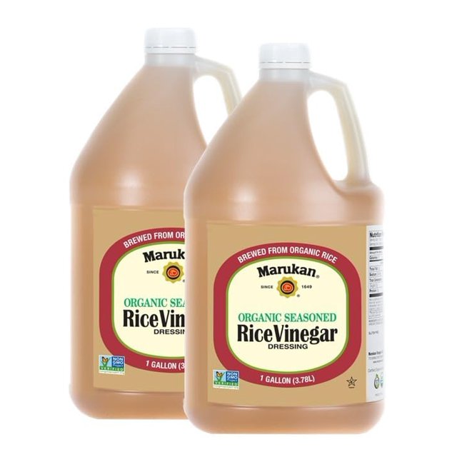 Organic Seasoned Rice Vinegar Dressing, 1 Gallon (Pack of 2)