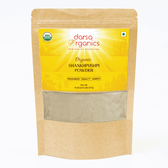 Darsa Organics Organic Shankhpushpi Powder, 8 oz