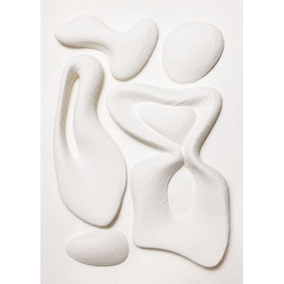 Organic Shapes Texture Print Wall Art, Modern Wall Decor For Living Room Bedroom, 8x12 UNFRAMED