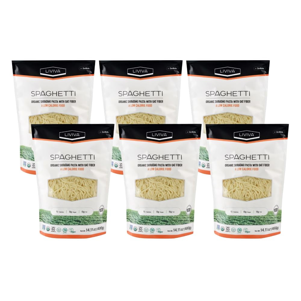 Organic Shirataki Konjac Spaghetti Noodle 6 Pk (110 oz) – Diabetic