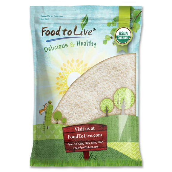 Organic Short Grain White Sushi Rice, 10 Pounds Non-GMO, Kosher, Raw, Vegan by Food to Live