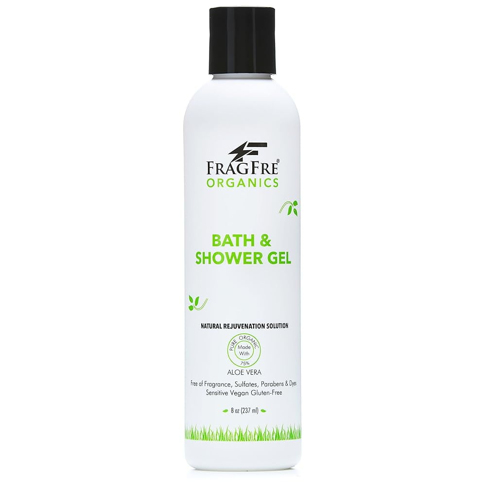 Organic Shower Gel 8 Oz Fragrance Free Sulfate Free Parabens Free