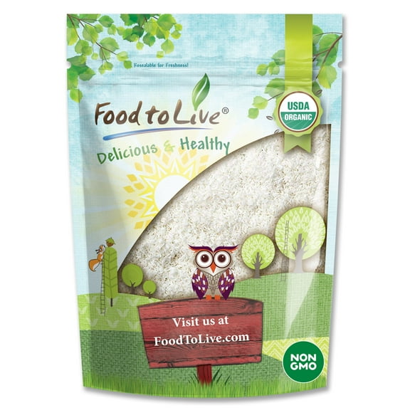 Organic Shredded Coconut, 1 Pound — Non-GMO, Kosher, Raw, Vegan — by Food to Live