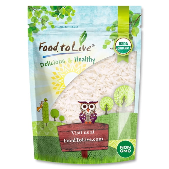 Organic Shredded Coconut, 2 Pounds Non-GMO, Kosher, Raw, Vegan by Food to Live
