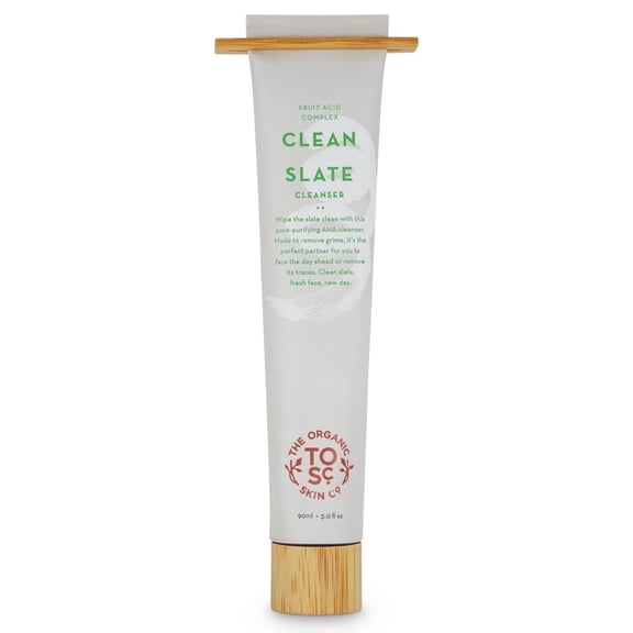 The Organic Skin Co Clean Slate Fruit Acid Complex AHA Exfoliating Facial Cleanser, 3 fl oz
