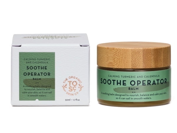 The Organic Skin Co Soothe Operator Calming Turmeric and Calendula Face Balm Moisturizer, 1.7 fl oz