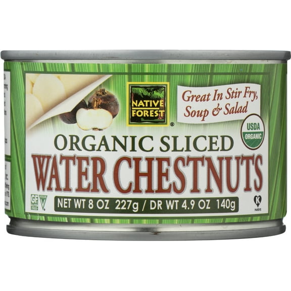 Organic Sliced Water Chestnuts, 8 oz, 1 Pack