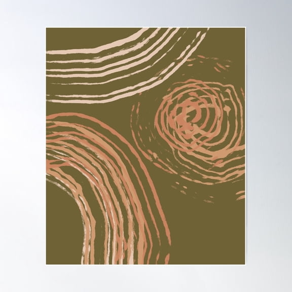 Organic Slow Living Earth Design Poster Wall Art, Modern Wall Decor For Living Room Bedroom, 12x18 UNFRAMED