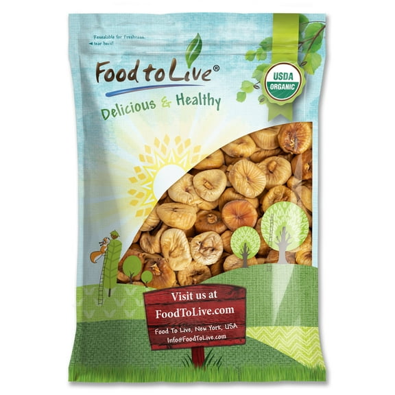 Organic Smyrna Figs, 12 Pounds - Non-GMO, Raw, Kosher, Vegan - by Food to Live