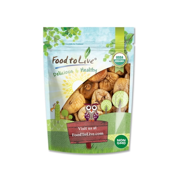 Organic Smyrna Figs, 2 Pounds - Non-GMO, Raw, Kosher, Vegan - by Food to Live