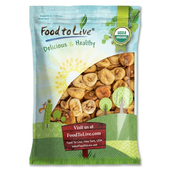 Organic Smyrna Figs, 8 Pounds - Non-GMO, Raw, Kosher, Vegan - by Food to Live
