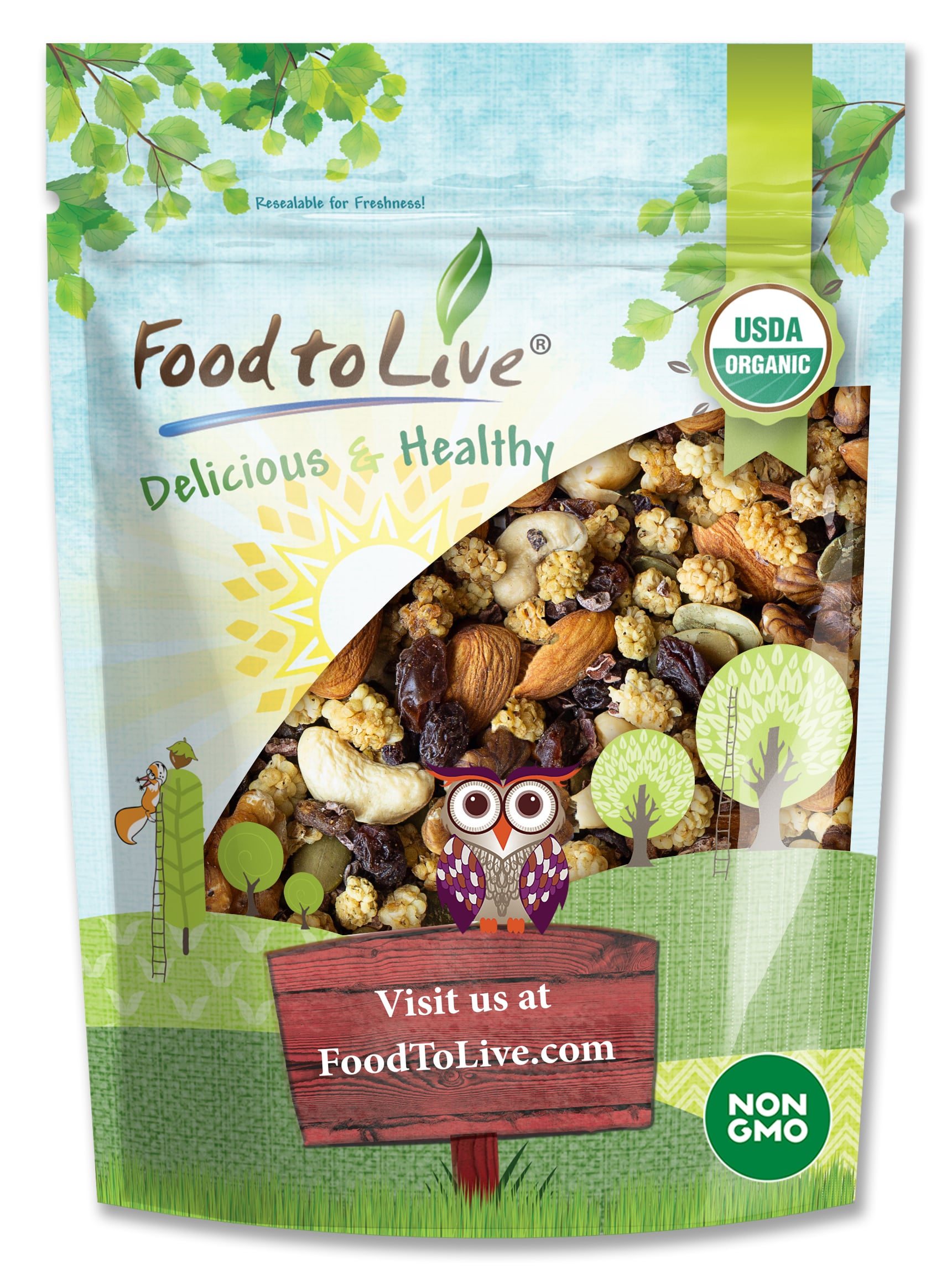 Nature's Garden Organic Trail Mix Snack Packs