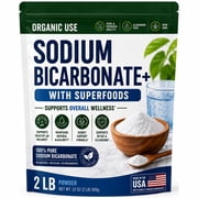 Organic Sodium Bicarbonate Alkaline Supplement For Alkalinity, 2 LB