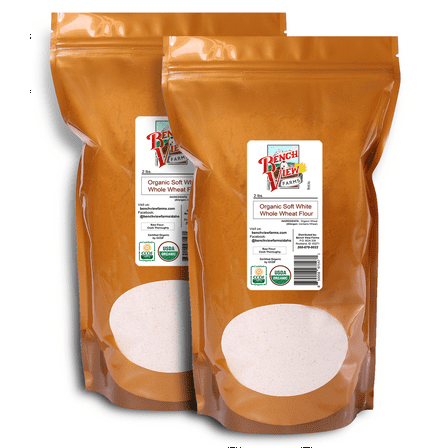 Organic Soft White Whole Wheat Flour - 2lbs (Pack of 2)