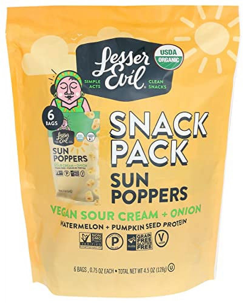 Organic Sour Cream & Onion Sun Poppers, 4.5 OZ