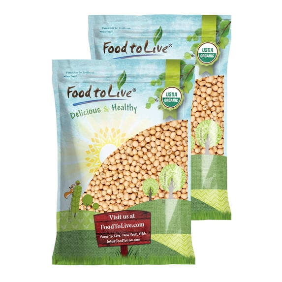 Organic Soybeans, 20 Pounds – No-GMO, Vegan, Kosher, Bulk – by Food to Live
