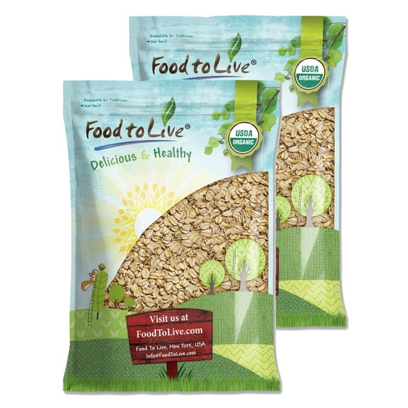 Organic Spelt Flakes, 14 Pounds — Non-GMO, Kosher, Raw, Vegan — by Food to Live