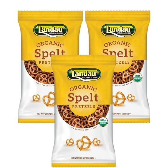 Organic Spelt Pretzels Salted, 8 oz (Pack of 3)